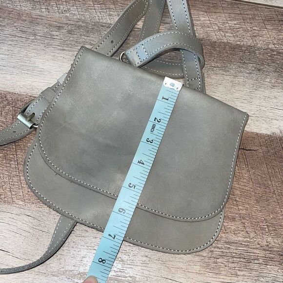 Womens‎ Leather Detachable Adjustable Crossbody Hand Bag Gray Green OS - Picture 7 of 7